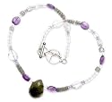 Amethyst & Labradorite "7th Crown Chakra" Necklace
