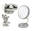 Debut Fold Away Lighted Makeup 5X Mirror in Chrome