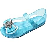 Rosenhill Girl's Turquoise Glitter Jelly Flat Shoes (Toddler/Little kid)