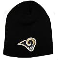 NFL Beanie St Louis Rams- Black Cuffless
