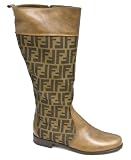 Fendi Brown Canvas and Leather Size 41 Ladies Boots 8W2391XF4F0DJL
