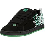 DC Men's Court Graffik Se Shoe,Black/White/Emerald,12 M US