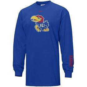 Nike Kansas Jayhawks Royal Blue Youth Classic Logo Long Sleeve T-shirt