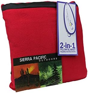 Sierra Pacific Apparel Red Pillow Blanket