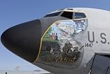 Wallmonkeys Peel and Stick Wall Decals - A Kc-135 Stratotankerdisplaying Patriotic Nose Art. - 72