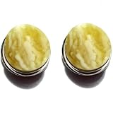 Certified Genuine Butterscotch Amber Sterling Silver Round Crown Cut Stud Earrings