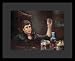 Al Pacino (Scarface - Sitting w/ Cigar) Movie Framed & Matted Poster Print - 16" X 20"