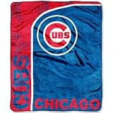 Chicago Cubs 50" x 60" Micro Raschel Throw Polyester Binding Graphic Background Durability