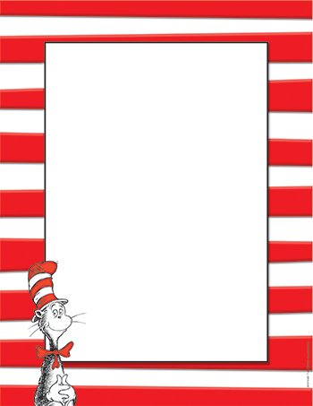 Eureka Dr. Seuss The Cat in the Hat Computer Paper, Package of 50 Sheets (812110)