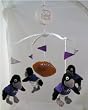 Baltimore Ravens Baby Crib Team Mascot Mobile NFL Football