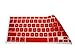 Wacces New Red Keyboard Silicone Cover skin for New Macbook Pro Aluminum 13, 15, 17 inches