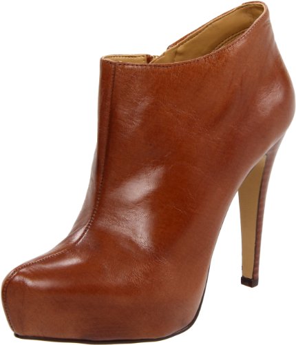 Nine West Womens Raiger Platform Boot,Cognac Leather,8 M US