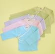 Sckoon Organic Cotton Baby Kimono Top Hanabi Pink 0-3m