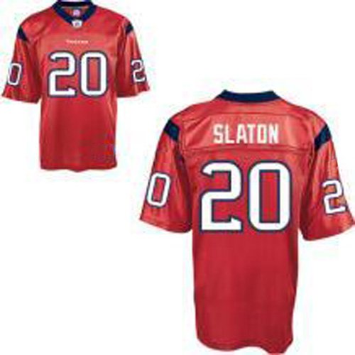Houston Texans 20 Steve Slaton Red NFL Jerseys Authentic Football Jersey Size 48-56 (Please Select the Size When You Order, Can Do Drop Shipping)