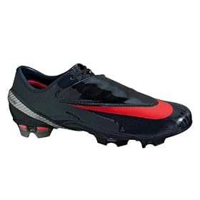 Nike Mercurial Vapor IV FG - Charcoal/Orange/Metallic Silver Firm Ground Soccer Shoes