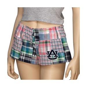Buy Auburn Tigers Ladies Madras Boxer Shorts