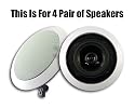 (8) MA Audio MAT-541-8PKG 5.25" 2-Way In-Wall/Ceiling Home Speakers