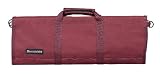 Messermeister 12-Pocket Padded Knife Roll, Burgundy Messermeister 12-Pocket Padded Knife Roll, Burgundy