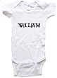WILLIAM / Hurry Up - Name-series - White Or Blue Onesie / Baby T-shirt