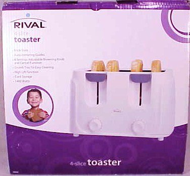 Rival 4-Slice Wide Slot Toaster