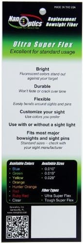 Nanoptics Ultra Super Flex Replacement Bowsight Fiber 12" (pack of 5)