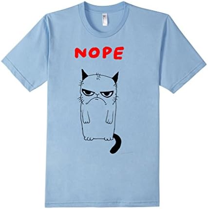 Men's Cat Say No T Shirt cat Tee Black Superman Funny Decal Animal 3XL Baby Blue