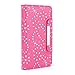 iPhone 6 Case, iPhone 6S Wallet, HESPLUS Bling Sparkle PU Leather Flip Folio [Detachable] Wallet Cover Magnetic with Credit Card Slot Holder for iPhone 6 / iPhone 6S 4.7 Inch - Pink