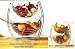 2 TIER DOUBLE HAMMOCK CHROME PRODUCE BASKET STAND