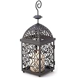 Gifts & Decor Moroccan Birdcage Iron Candle Holder Hanging Lantern