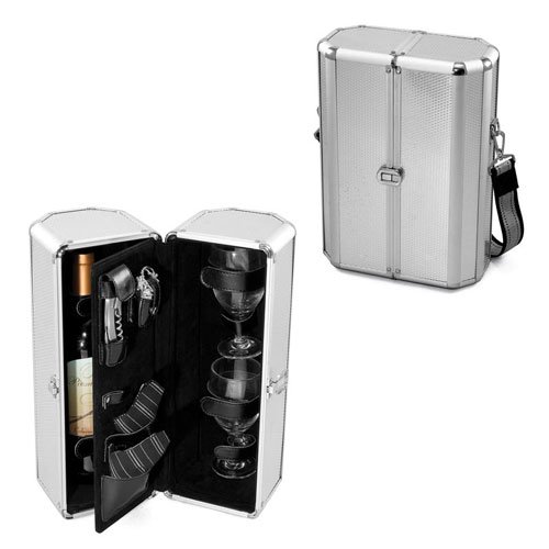 Picnic Time 673-65-133 Escape Wine Carrying Case 2-person