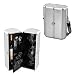 Picnic Time Escape 1-Bottle Insulated, Aluminum Case w/ Wine Service For 2 (Silver)