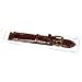Genuine Crocodile Watch Band Brown Leather Strap 18mm