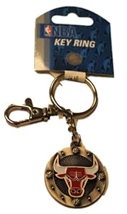 Chicago Bulls Aminco, Inc. Silver Carved Bull Head Metal Key Ring Keychain
