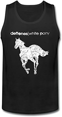 HTQMI Deftones White Pony Logo Men's Tank Tops O Neck Black