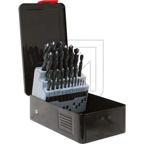  Heller HSS-Spiralbohrer-Satz 25tlg. 1,0 - 13,0mm um 0,5mm steigend