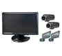 Clover Electronics TFT1904Q 19-Inch TFT LCD All-In-One Quad Observation System with 2 Indoor and 2 Indoor/Outdoor Color Cameras - Large (Silver)