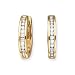 10K Yellow Gold 1/4 ct. Diamond Huggie Earrings