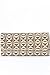 Beige Pyramid Design Flap Purse
