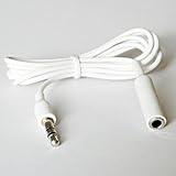 3.5 mm Male/Female Stereo Audio Extension Cable (White)