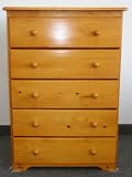 5 Drawer Chest Honey