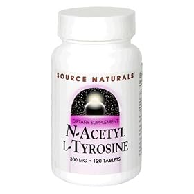 Source Naturals N-Acetyl L-Tyrosine 300mg, 120 tablets