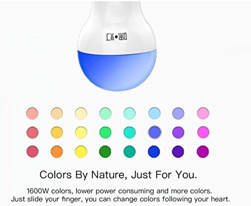 miSafes Multicolor Smart LED Light Bulb Color Changing Music Sound Easy Connection Smartphone and Remote Controlled