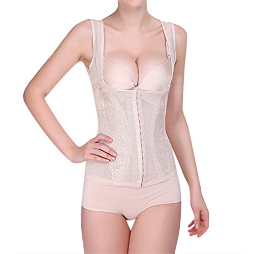 Shymay Women's Underbust Bustier Corset Waist Cincher Belt Body Shaper