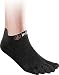 Injinji Performance Lightweight No-Show Sock, Black , Medium