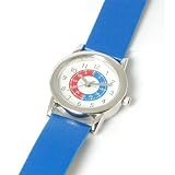 IDENTITY London Kinder Uhrzeit Lernuhr mit blauem Uhrband