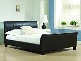 Winchester 4ft 6 Double Brown Faux Leather Bed