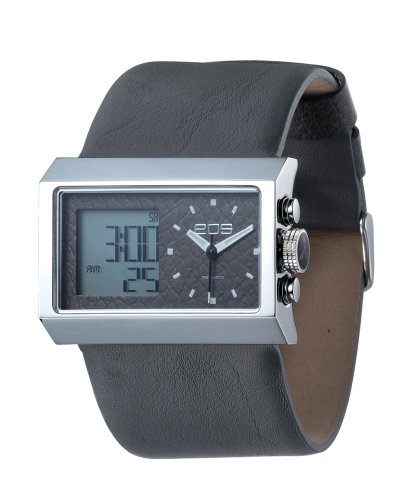 EOS New York Unisex 202SGRY Contrast Analog-Digital Watchin Grey