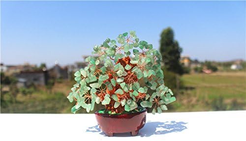 6.5-7'' Natural Gemstone Money Tree Amethyst Quartz Pink quartz Green Aventurine Citrine 160mm-180mm (Green Aventurine 1)