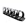 GBC Combbind Black 1/2 Inch-Diameter Plastic Binding Combs 100 Count (40-000-68)