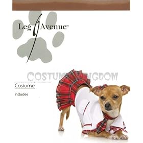 School Girl Puppy Halloween Pet Costume